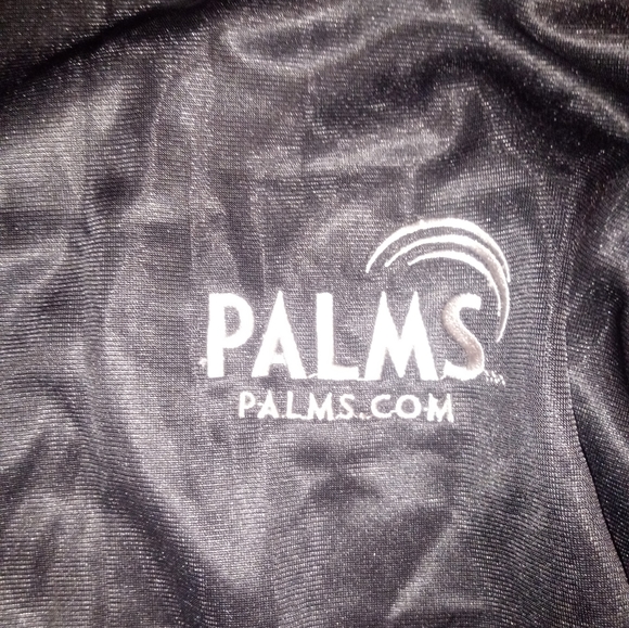 Palms Nylon Striped Sleeve Zip Up Jacket - Picture 3 of 5